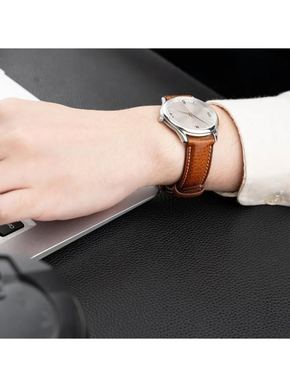 Genuine Italian Leather Watch Band - Soft, Thick, Quick Release, 18mm-22mm